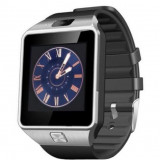 Cumpara ieftin Ceas Smartwatch iUni DZ09, BT, Camera 1.3MP, 1.54 Inch, Argintiu