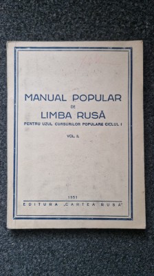 MANUAL POPULAR DE LIMBA RUSA (Vol. II) foto