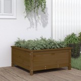 Cumpara ieftin Jardinieră grădină, maro miere, 82,5x82,5x39 cm lemn masiv pin