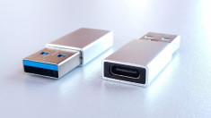 adaptor USB 3.0 tata - USB Type C mama pentru laptop sau desktop foto
