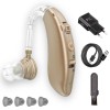Aparat Auditiv Vala Tech&reg;️, 100H Autonomie, Amplificare 130dB, Reducere Zgomot, 4 Trepte Volum, 4 Moduri,Amplificator de Sunet, Hipoacuzie Medie