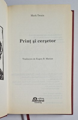 Prinț și cerșetor &amp;ndash; Aut. Mark Twain, Trad. Eugen B. Marian, Ed. Adevărul, 2010 foto