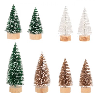 Set Brazi Decorativi de Crăciun, Glitter, 4 Mărimi, Verde/Alb/Auriu, 8 Bucăți foto