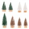 Set Brazi Decorativi de Crăciun, Glitter, 4 Mărimi, Verde/Alb/Auriu, 8 Bucăți