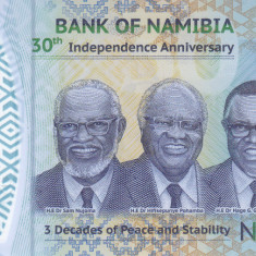 Bancnota Namibia 30 Dolari 2020 - PNew UNC ( polimer , comemorativa )