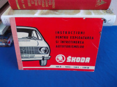 INSTRUCTIUNI EXPLOATAREA SI INTRETINEREA AUTOTURISMELOR SKODA 105 S/L * 120 L/LS foto