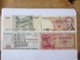 Lot 4 bancnote străine diferite,produsele din imagini