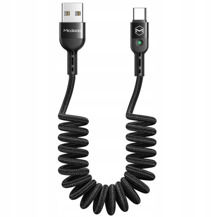 Mcdodo Cablu Usb-C Arc Spiralat &Icirc;ncărcare Rapidă Usb Tip C Led 2M
