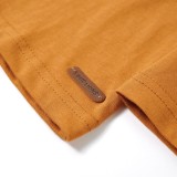 Gossi tricou pentru copii cu maneci lungi, ocru inchis, 104