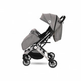 Carucior Fiorano cu husa de picioare inclusa si maner de transport tip troller Dolphin Grey, Lorelli