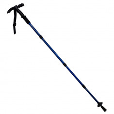 Baston trekking extensibil IdeallStore®, Ol Helper, aluminiu, lampa LED, 110 cm, albastru