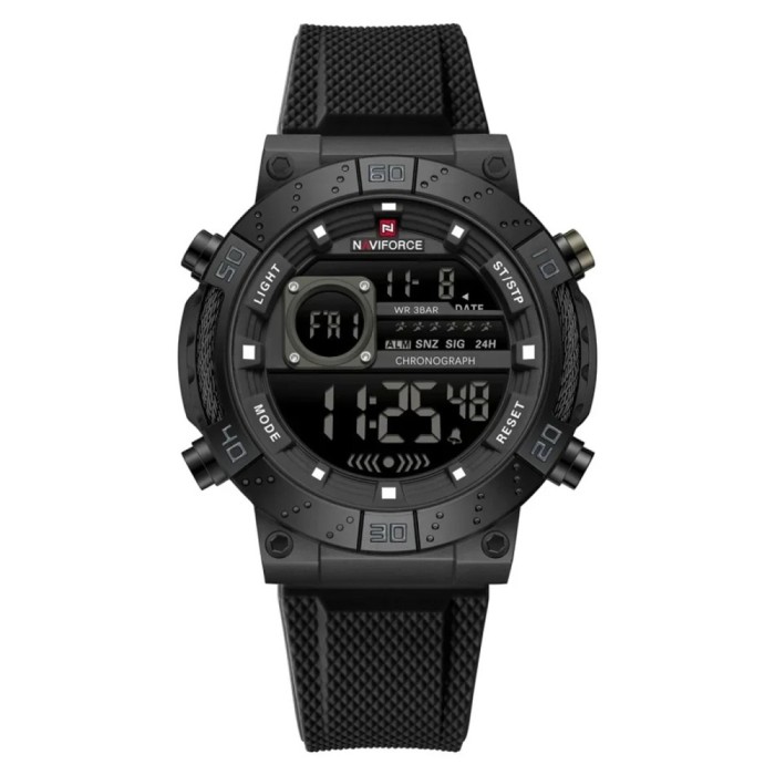 Ceas Barbati Naviforce 9241 Negru , Design Business, Functii Multiple, Alarma, Rezistent la Apa 3ATM
