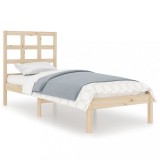 Cumpara ieftin Cadru de pat mic single, 75x190 cm, lemn masiv