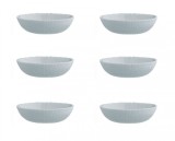 Set servire format din 6 farfurii, Opal, Gri, 350 ml, AMA