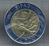 AX 1406 MONEDA -ITALIA-500 LIRE-ANUL1978-1998 IFAD (FAO)-STAREA CE SE VEDE, Europa