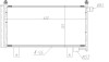 NRF 350473 EASY FIT Condensator, climatizare