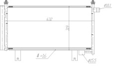 NRF 350473 EASY FIT Condensator, climatizare
