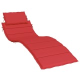 Cumpara ieftin Perna de sezlong, rosu, 186x58x4 cm, textil oxford