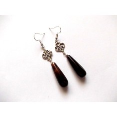 cercei agate maro 45045