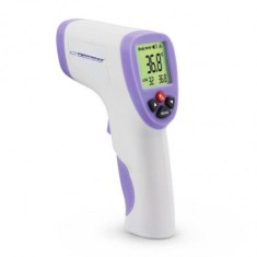Termometru Digital Esperanza ECT002, Non Contact, Infrarosu, Ecran LCD, Alb/Mov