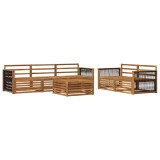 vidaXL Set de canapele de exterior 6 pcs natural Lemn Solid de Acacia 3383022