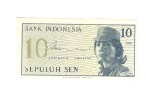 Bancnota Indonezia 10 sen 1964, UNC