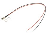 Lampă LED Verde Concavă 2,1V &Oslash;6mm BIVAR cu Cabluri MPR
