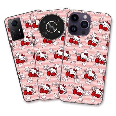 Husa Xiaomi Redmi Note 12 5G Silicon Gel Tpu Model Hello Kitty Roz Pattern foto