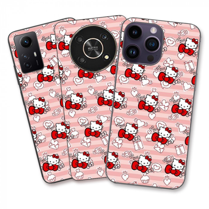 Husa Realme C55 Silicon Gel Tpu Model Hello Kitty Roz Pattern