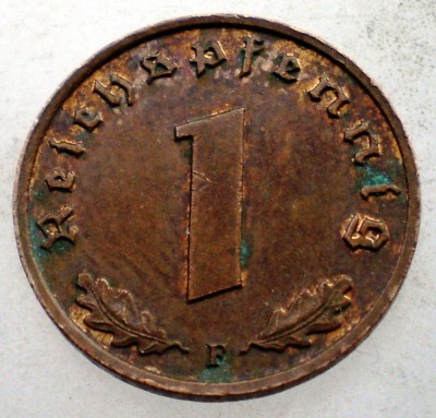 2.420 GERMANIA 1 REICHSPFENNIG 1937 F foto