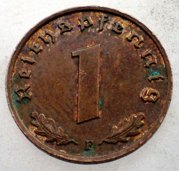 2.420 GERMANIA 1 REICHSPFENNIG 1937 F