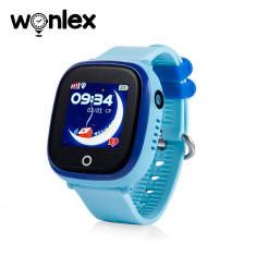 Ceas Smartwatch Pentru Copii Wonlex GW400X cu Functie Telefon, Localizare GPS, Camera, Pedometru, SOS, IP67 - Bleu foto