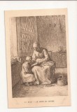 FV4-Carte Postala- FRANTA- j.F. Millet, La recon de lecture, circulata, Fotografie