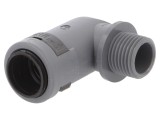 Conectori &icirc;n unghi 90&deg; Filet metric, exterior poliamidă 6 - PMA