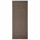 Covor din sisal natural, maro, 80x200 cm