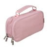 Penar neechipat, 2 compartimente, clapeta interioara tip organizator, agatatoare, 23 x 11 x 7 cm, roz , design modern, spatiu generos si functionalita