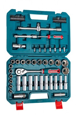 TOTAL - TRUSA DE CHEI TUBULARE 1/2&amp;quot; 62 PIESE PowerTool TopQuality foto