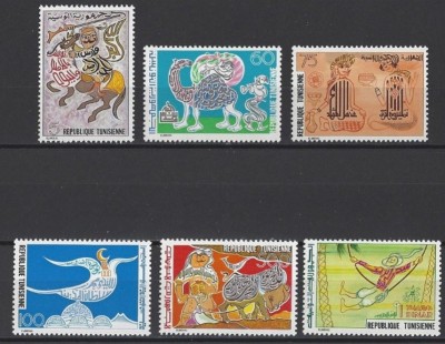 C5948 - Tunisia 1978 - Arta 6v. nestampilate MNH foto
