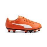 Ghete Fotbal Copii Puma Rapido III JR FG Portocalii - Ghete Teren Iarbă Naturală