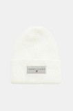 Tommy Jeans căciulă din bumbac culoarea verde, AW0AW17913