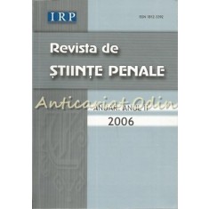 Revista De Stiinte Penale. Anuar. Anul II