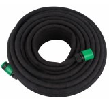 Furtun irigare prin picurare pentru gradina, cauciuc flexibil, 30 m, diametru 12,5 mm, negru Household NewTrend