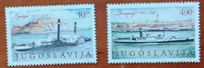 YUGOSLAVIA-&amp;#039;&amp;#039;NAVIGATIA pe DUNARE&amp;#039;&amp;#039;-SET 2VAL. MNH NESTAMP-LUX foto