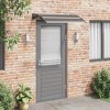 Copertina Usa/Fereastra vidaXL Negru 120x75cm Policarbonat, Rezistenta Intemperii