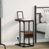 VidaXL Dulap de noapte Stejar brun 41.5 x 26 x 60.5 cm Lemn compozit 859609