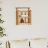 vidaXL Raft de perete cu raft Maro 40 x 13 x 44 cm Bambus
