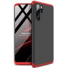 Husa Huawei P30 Pro 360 Elegance Luxury 3in1 Neagra cu Rosu Protectie Completa Anti-soc