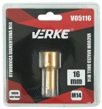 Cumpara ieftin Carota diamantata pentru piatra, gresie si beton 16mm M14 V05116 Verke