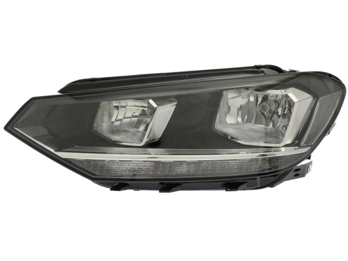 Far VW Touran (5t), 05.2015-, partea Stanga, tip bec H7+H7+PWY24W+W21W; electric; cu motor, DEPO