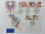 Australia 1987 - Craciun, serie pe 2 FDC circulata